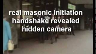 FREE MASON INITIATION HANDSHAKE REVEALED [upl. by Aicilec]