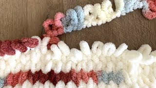 How to Make a Loop Yarn Blanket [upl. by Jillayne]