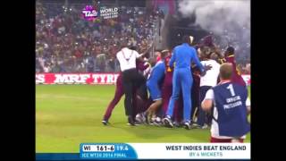 West Indies won by 4 wicketsWorld T20 Final England v West Indies at Kolkata Apr 3 2016 [upl. by Dnomayd995]