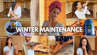 WINTER MAINTENANCE ROUTINE 🎀 self care  pamper routine  12 beauty tips  Garima Vermaa [upl. by Booth]