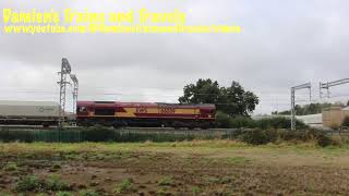 Midland Main Line EWS Class 66 No 66089 Passing Harrowden Junction The Slips 9th October 2024 [upl. by Revkah]