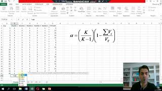 Excel ile Güvenirlik Hesaplama  Cronbach Alpha Yöntemi [upl. by Zetrom]