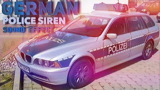 Sound Of German Police Siren [upl. by Naugan]