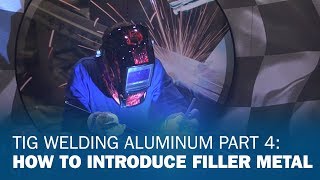 TIG Welding Aluminum Part 4 How to Introduce Filler Metal [upl. by Kisor850]