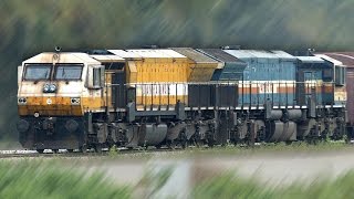 Diesel Loco Trains  Bangalore  Hubli Section  Indian Railways [upl. by Ynohtnacram]