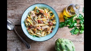 Penne mit Artischocken und Weißwein ❤️pasta [upl. by Alek]