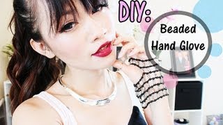 How To Make Beaded Hand GloveInspired by CARA [upl. by Oiramat743]