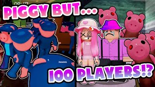 PIGGY BUT 100 PLAYERS [upl. by Itnahsa]