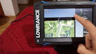 Google Satellite images over maps in Lowrance Elite 7Ti [upl. by Annaeg]