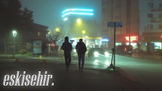 Foggy Night Walk in Turkey Eskisehir  4K [upl. by Adorne]