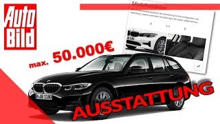 BMW 3er Touring 2019 Konfiguration  Kombi  Ratgeber  Ausstattung [upl. by Drageruaeb]