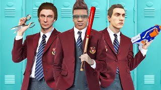 Biggest School Fight In GTA 5 [upl. by Torrlow]