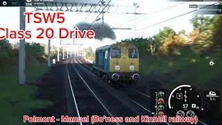 Train sim world 5 class 20 Polmont  Manuel Glasgow  Edinburgh route [upl. by Godred]