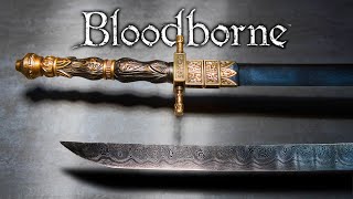 Forging the SHARPEST Damascus Katana Chikage from Bloodborne  Weapons in Game  HammerForge [upl. by Ramel680]