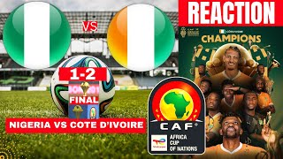 Nigeria vs Cote DIvoire 12 Live Africa Cup Nation AFCON Final Football Match Score Super Eagles [upl. by Wiskind]