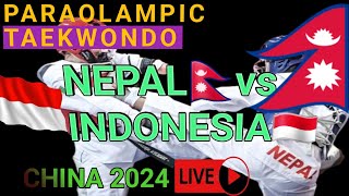 HighEnergy Taekwondo Match Nepal vs Indonesia [upl. by Niar]