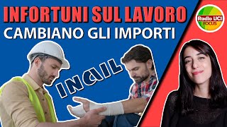 RENDITA INFORTUNI sul LAVORO INAIL cambiano gli importi [upl. by Jarus]