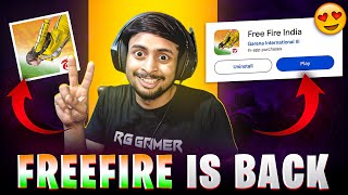 FINALLY FREE FIRE INDIA IS BACK 🔥 [upl. by Aushoj]