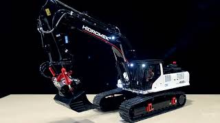 Awesome RC Excavator HIDROMEK HMK490 LCHD From MetalHobi [upl. by Panchito]