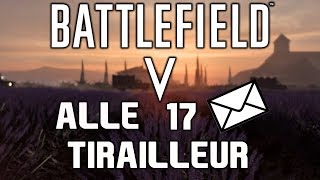 Battlefield 5 Alle 17 Briefe  Tirailleur Fundorte der Kampagne [upl. by Norved]