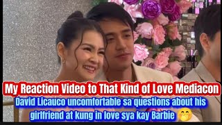 David Licauco uncomfortable sa Questions about his Girlfriend 🤐 at kung In love 💞 sya kay Barbie 🤭💝💘 [upl. by Penny]