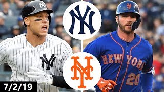 New York Yankees vs New York Mets Highlights  July 2 2019 [upl. by Rede]