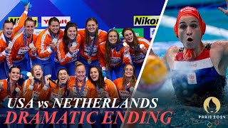 Water Polo USA vs Netherlands  Take Bronze as Winner Comes With One Second Left [upl. by Faline]