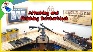 Ultimate DIY Gunsmith Bench Build  Finishing the butcher block [upl. by Germaun]