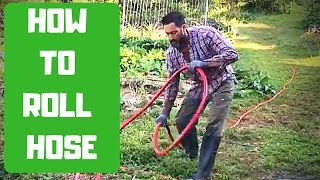 No KINK Hose Correct way to roll a garden hose [upl. by Aryam]