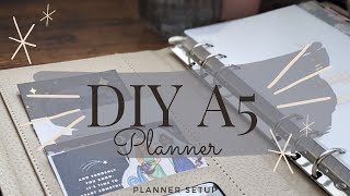 PLANNER SETUP  DIY A5 Planner  How to design your own A5 Planner System [upl. by Davon]