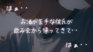 【咳嘔吐】お酒が苦手な彼氏が飲み会から帰ってきて嘔吐する【女性向けシチュエーションボイスASMR】 [upl. by Gilba46]