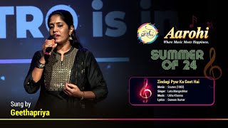 Zindagi Pyar Ka Geet Hai  Cover Song By Gheedha  Aarohi Bangalore [upl. by Jt993]