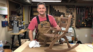 Childrens Walnut Rocking Chair Build [upl. by Lorrin]