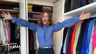 Closet Confessions How Trinny Organises Her Wardrobe  Fashion Haul  Trinny [upl. by Schuman215]