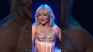 Sabrina Carpenters quotNonsensequot outro for Saturday Night Live [upl. by Finley]