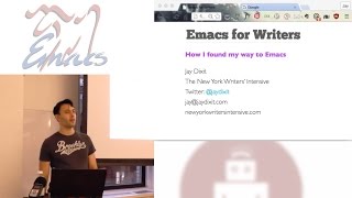 Emacs For Writers [upl. by Trometer]