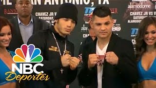 Chávez Jr listo y confiado para su pelea  Boxeo  NBC Deportes [upl. by Ahserkal]