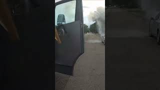 Firefighter helmet cam car fire 7262024 firefighter helmetcam [upl. by Yllim207]