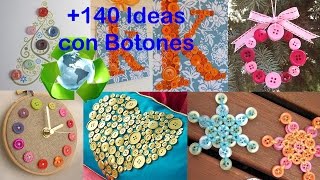 Ideas con Botones Reciclados  Ideas with Buttons Recycling [upl. by Anelaj627]