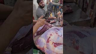 Deshi ox meat process  Nice beef cutting skill [upl. by Sherrard]