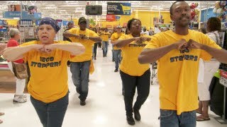 Walmart Workers Flash Mob  Raleigh NC [upl. by Newnorb]