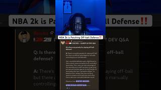 OffBall defense is getting patched nba2k nba2knews reels trending nba2k25 2knews [upl. by Ial583]