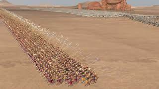 2400 Macedonian Pikeman Vs 9600 Hill Man Axe  Total War Rome 2 [upl. by Honora]