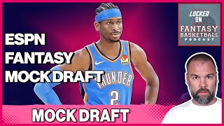 NBA Fantasy Basketball Mock Draft  ESPN Points Scoring  12 Teams [upl. by Vaules]