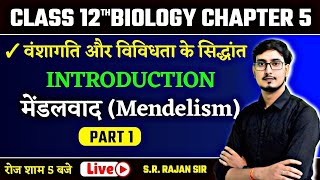 वंशागति और विविधता के सिधान्त  01  मेंडलवाद Mendelism  12th Biology Chapter 5 Bihar Board [upl. by Ultima996]