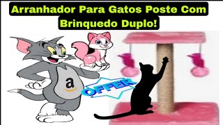 Arranhador Para Gatos Poste Com Brinquedo Duplo [upl. by Rosanna]