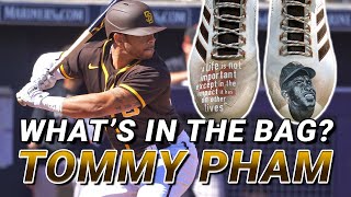 Tommy Pham San Diego Padres Shows Us Whats in his Baseball Bag [upl. by Naic100]