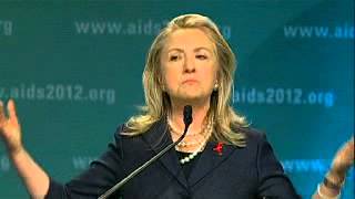 Clinton vows to fight for AIDS cure [upl. by Daryn768]