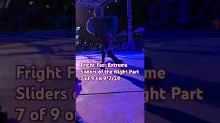 Sliders of the Night Part 7 of 9 on 9724 2024 Six Flags Magic Mountain Fright Fest Extreme [upl. by Netsyrk932]