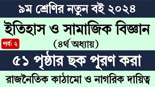 Class 9 Itihas o Samajik Biggan Page 51  ৯ম শ্রেণির ইতিহাস ও সামাজিক বিজ্ঞান ৪র্থ অধ্যায় ৫১ পৃষ্ঠা [upl. by Aynwat]